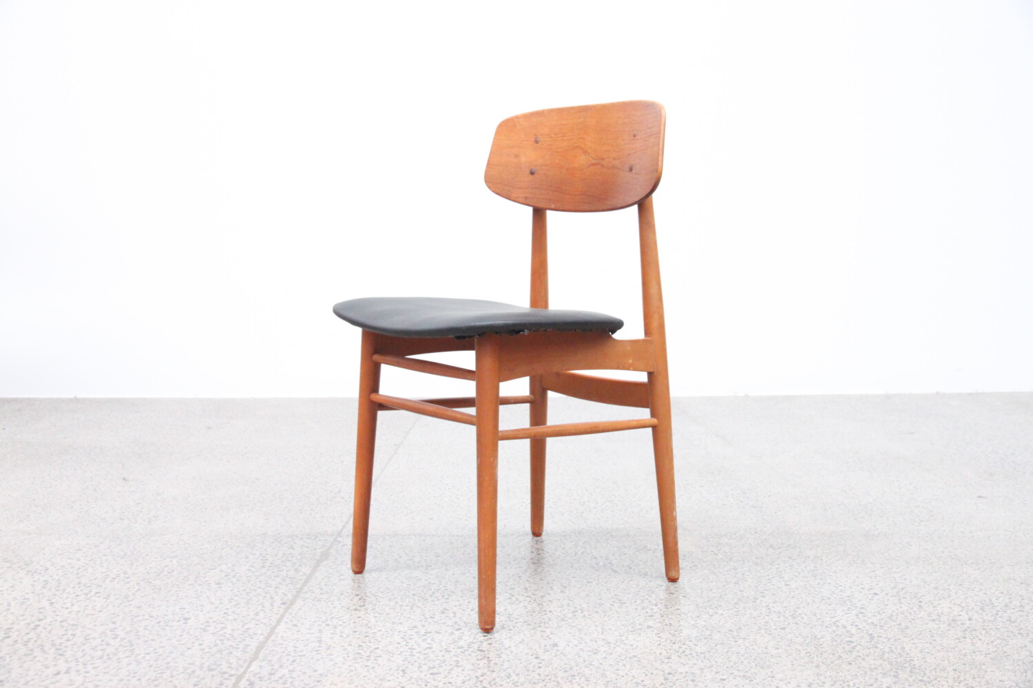 Teak  and Beech Dining Chairs