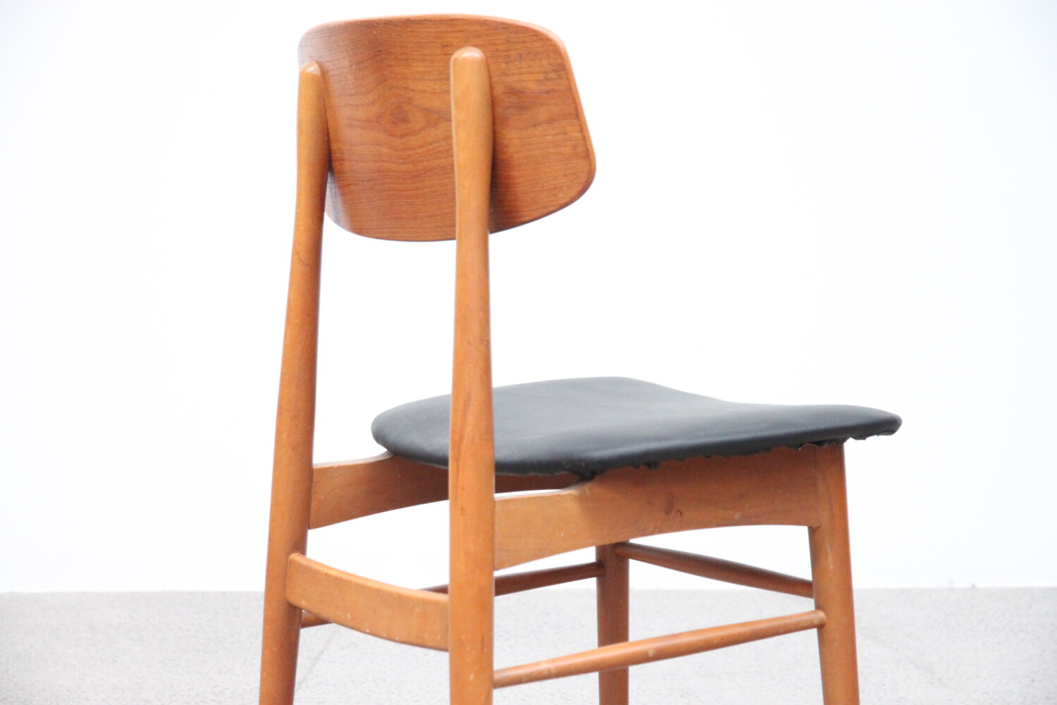 Teak  and Beech Dining Chairs