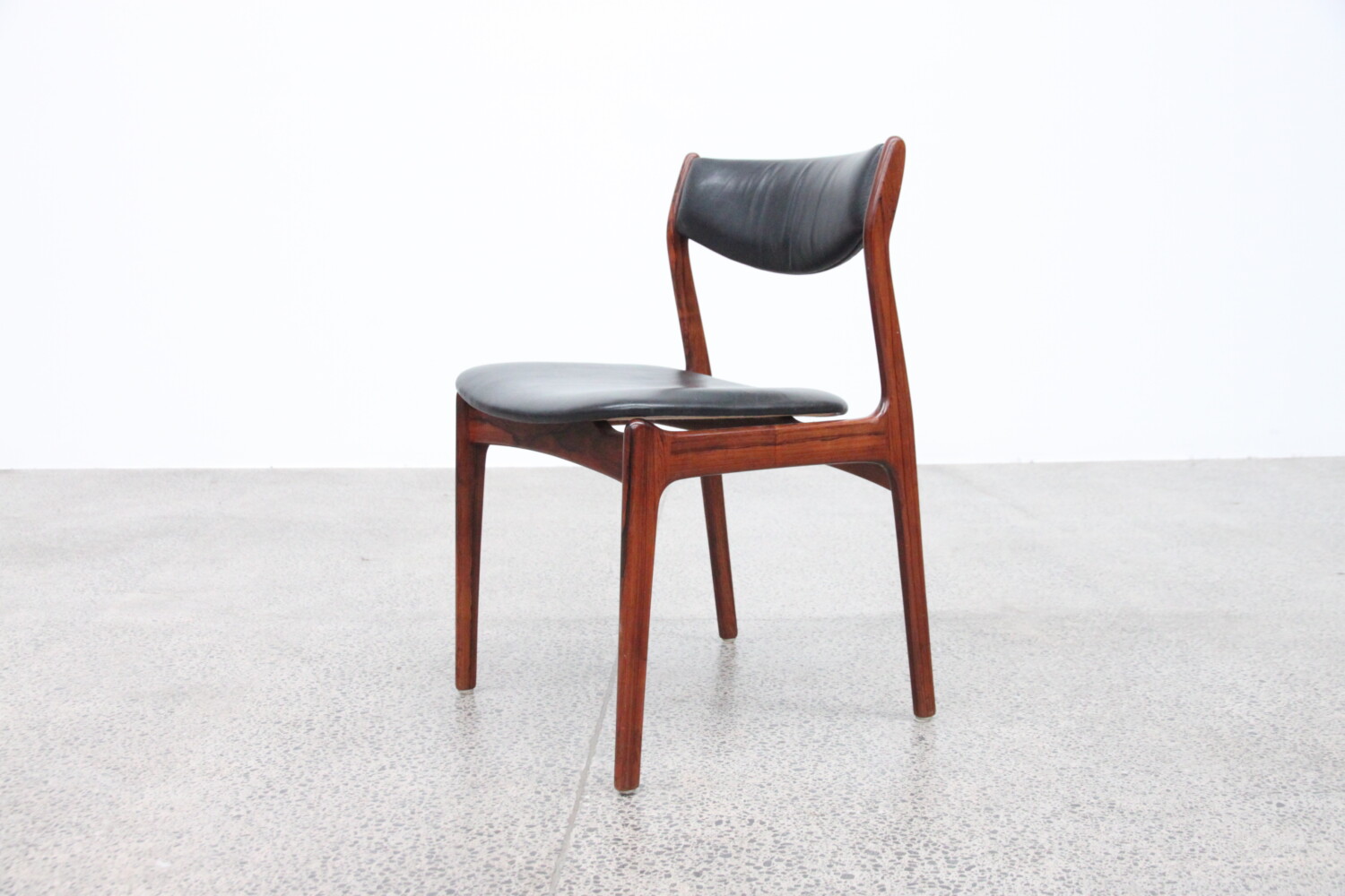 Leather & Rosewood Dining Chairs sold