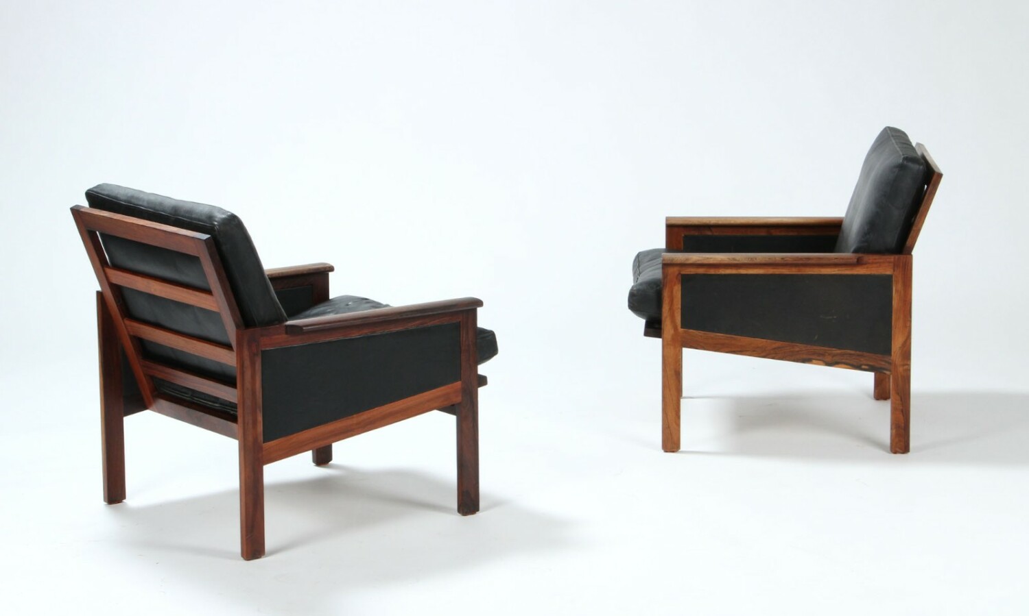 Leather Armchairs by Illum Wikkelso
