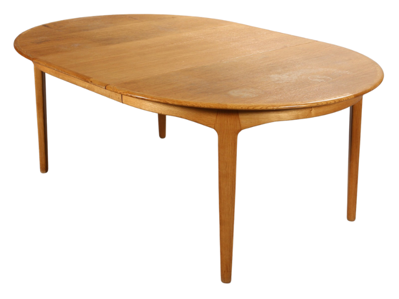 Large Model 62 Oak Banquet Table by Henry Kjærnulf
