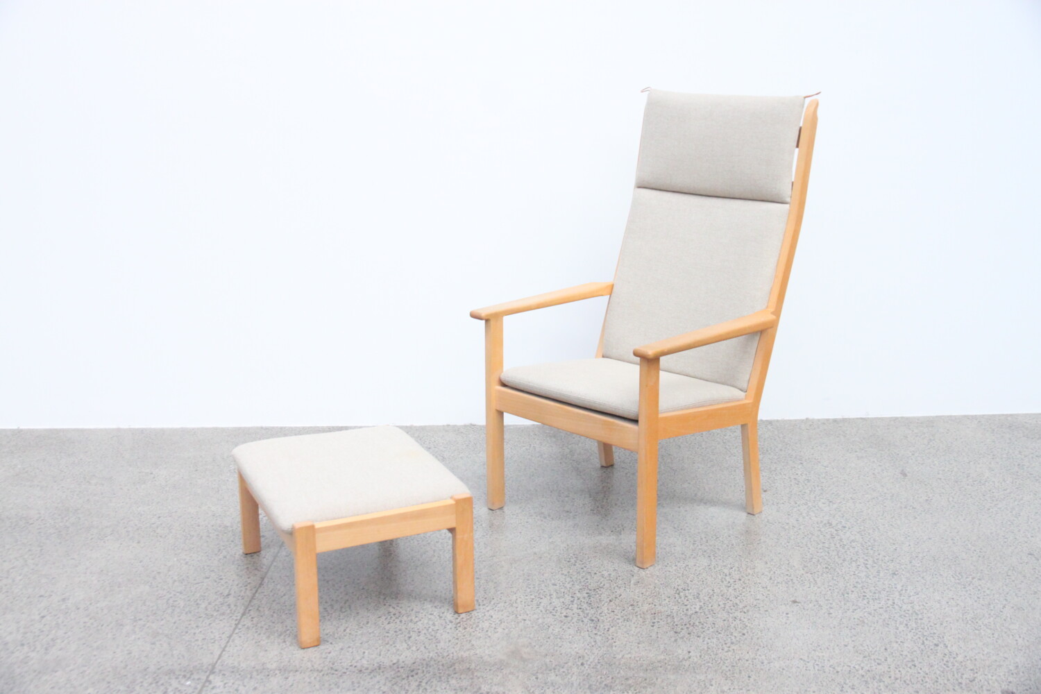 Armchair & Footstool by Hans Wegner