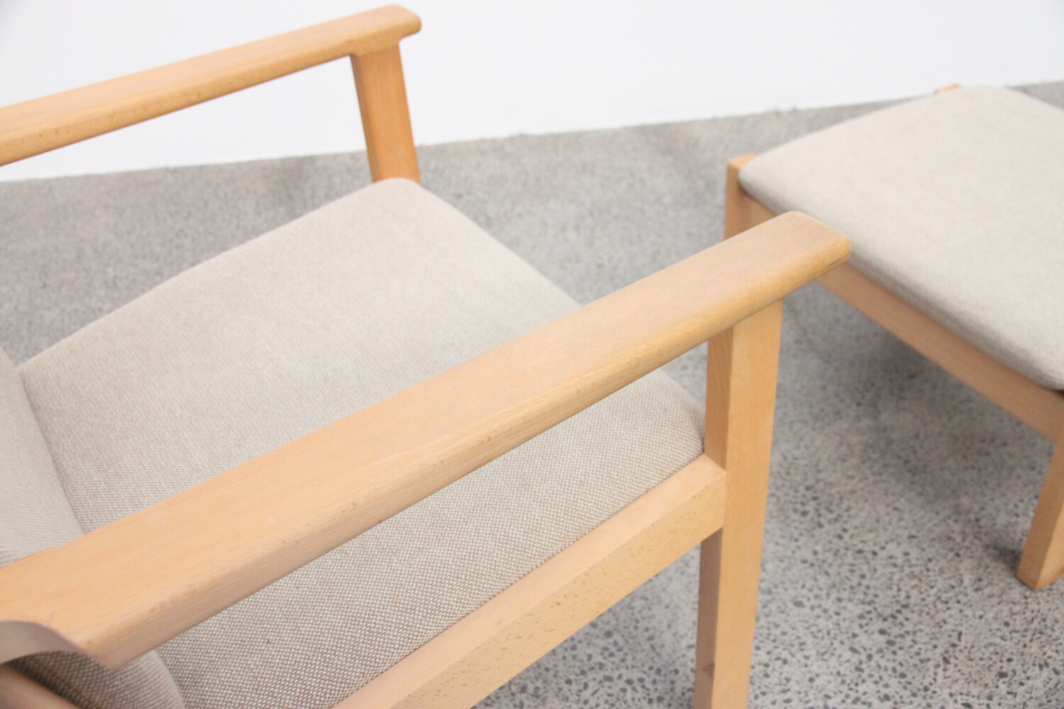 Armchair & Footstool by Hans Wegner