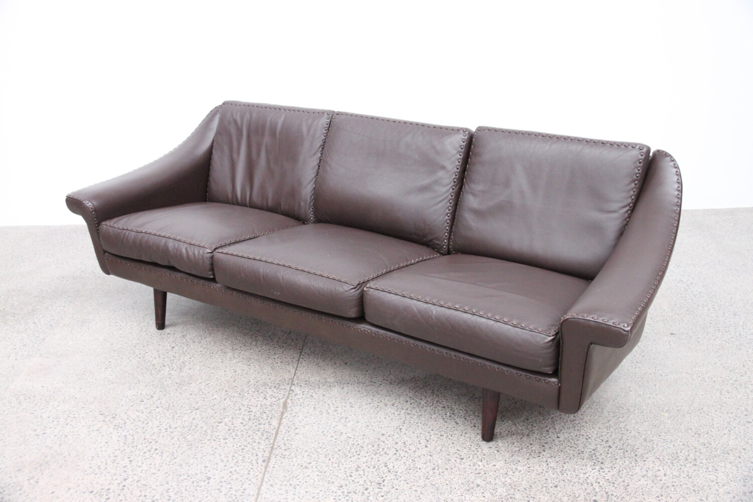 Matador Brown Leather Sofa