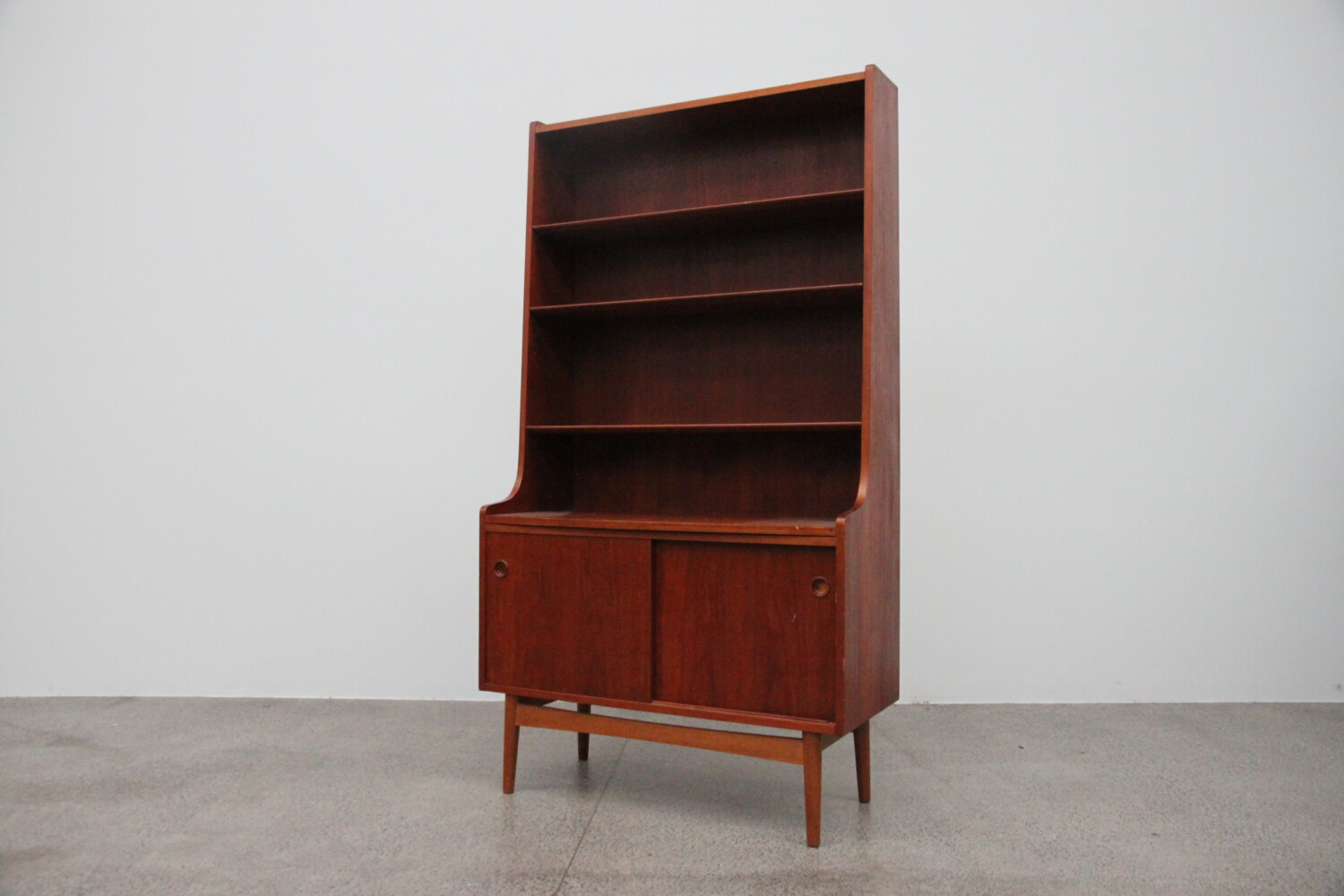 Teak Bookcase + Storage by Bornholm Sold