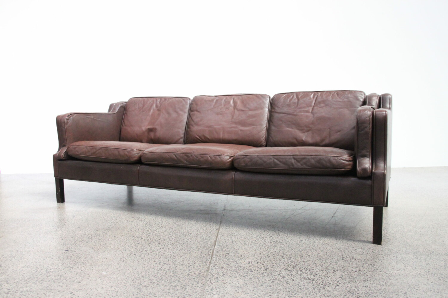 Leather 3 Seater Sofa by George Thams