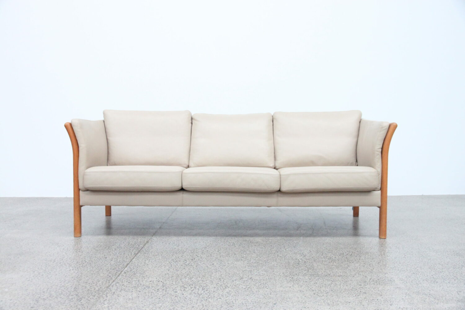 Pair of Leather Sofas by Skalma
