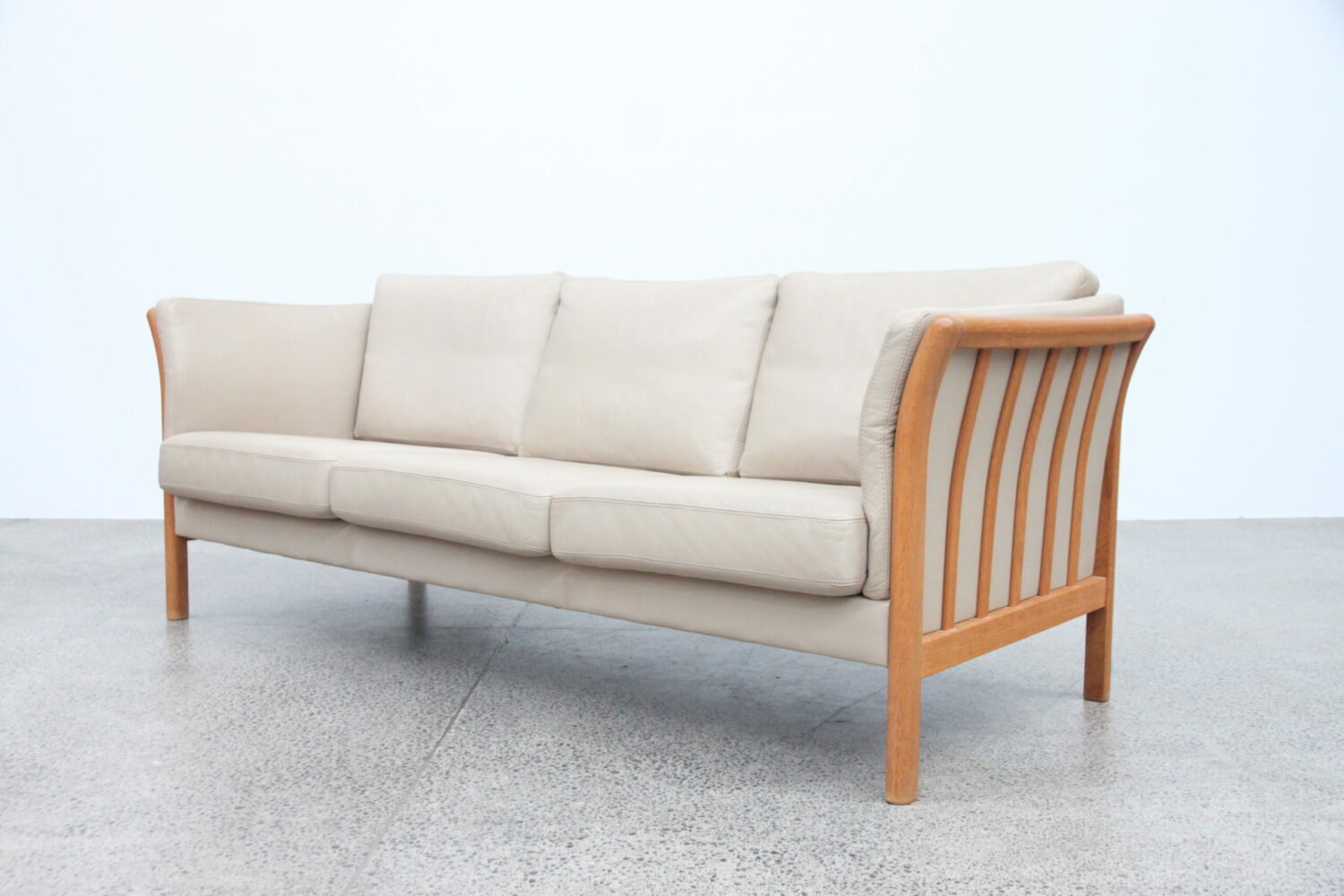 Pair of Leather Sofas by Skalma