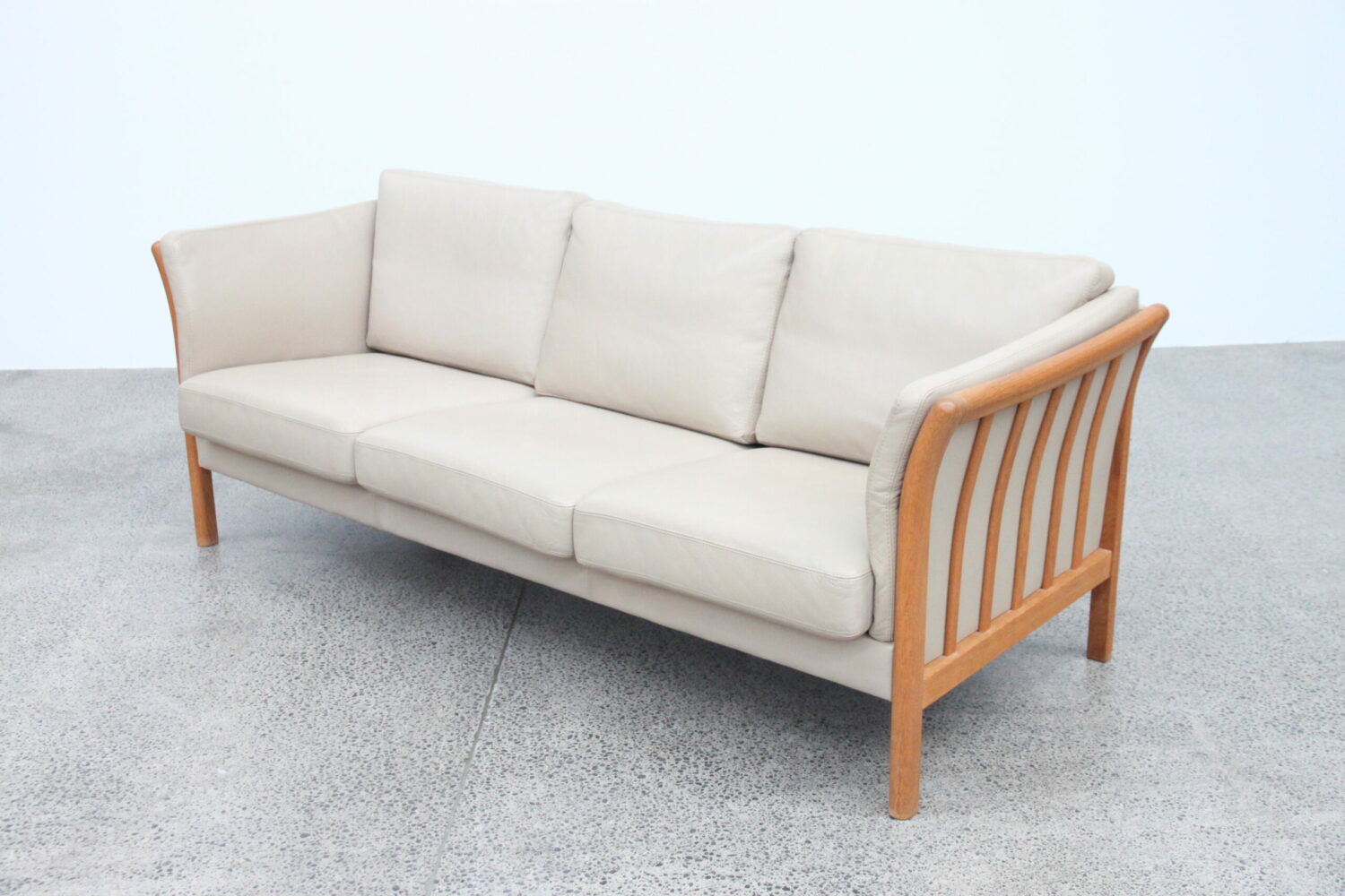 Pair of Leather Sofas by Skalma