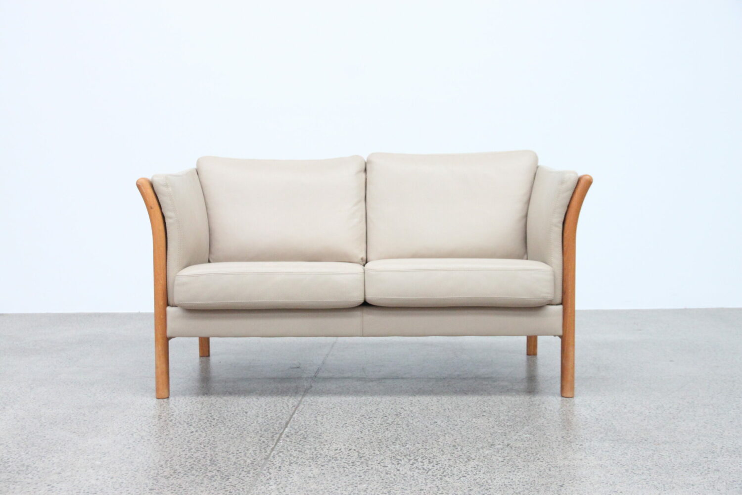 Pair of Leather Sofas by Skalma