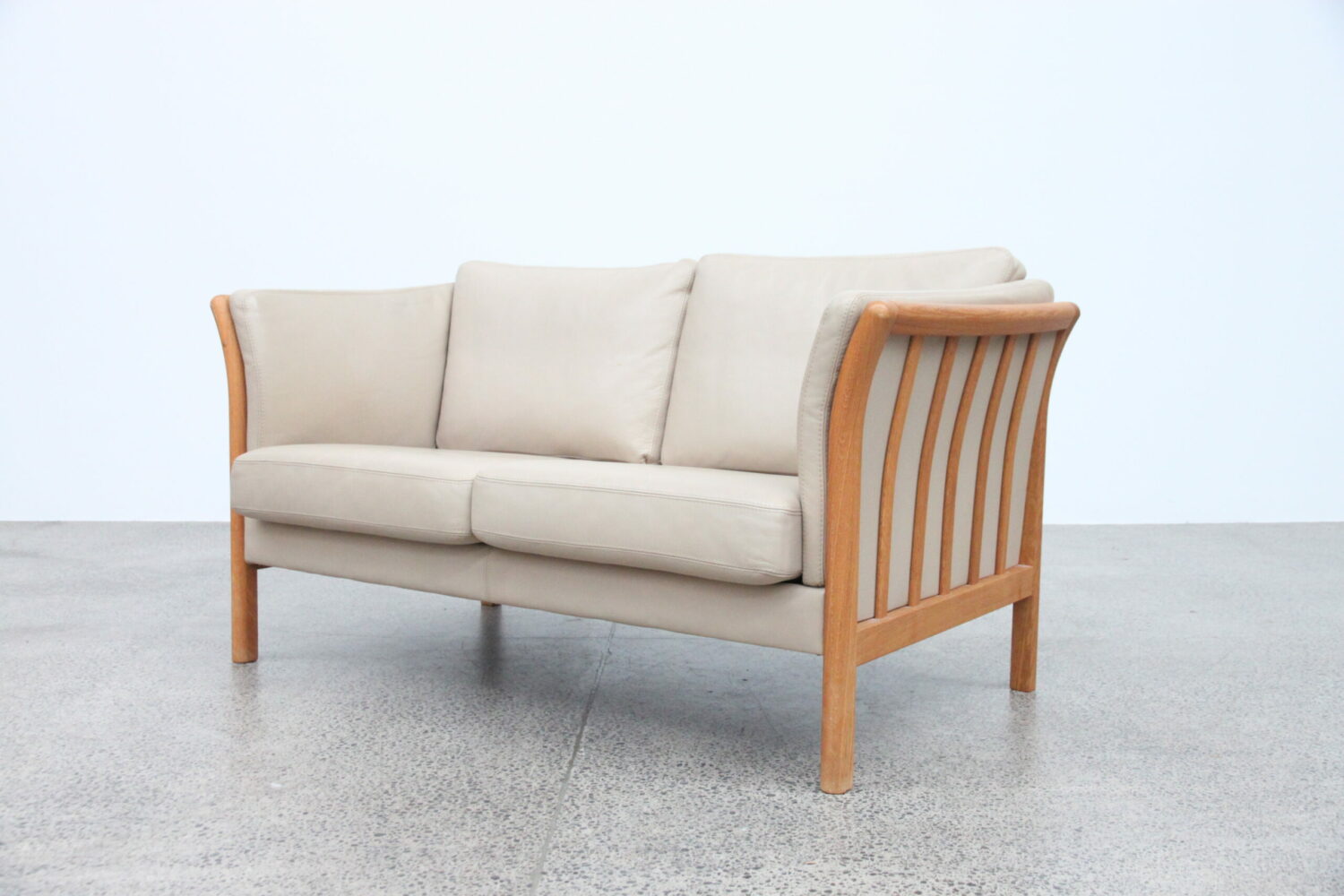 Pair of Leather Sofas by Skalma