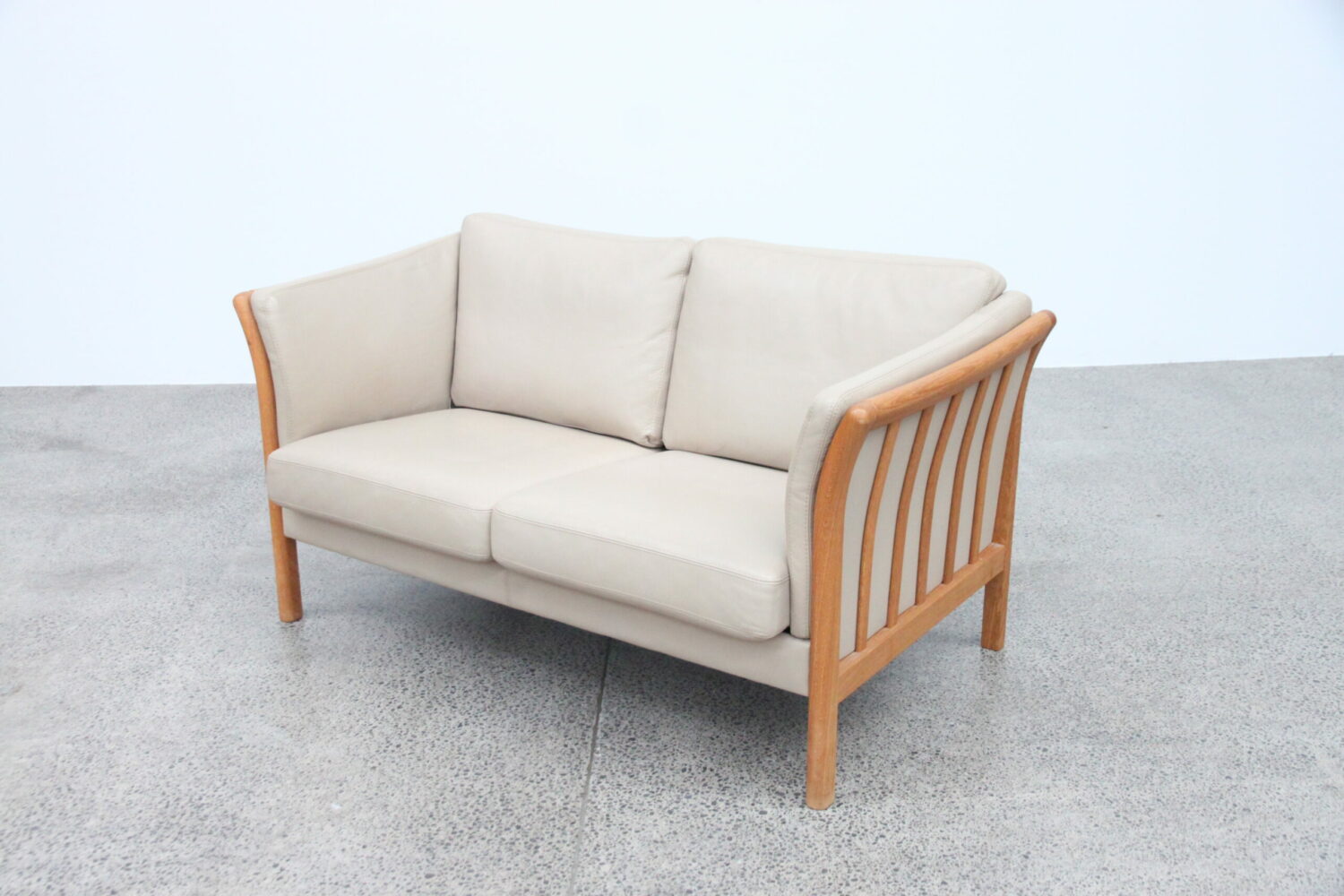 Pair of Leather Sofas by Skalma