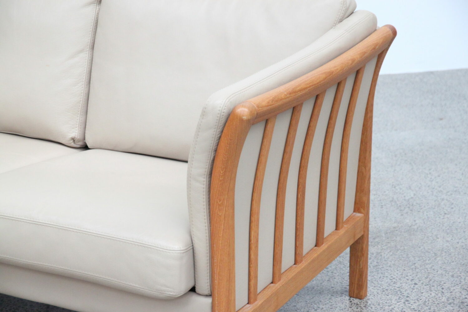 Pair of Leather Sofas by Skalma