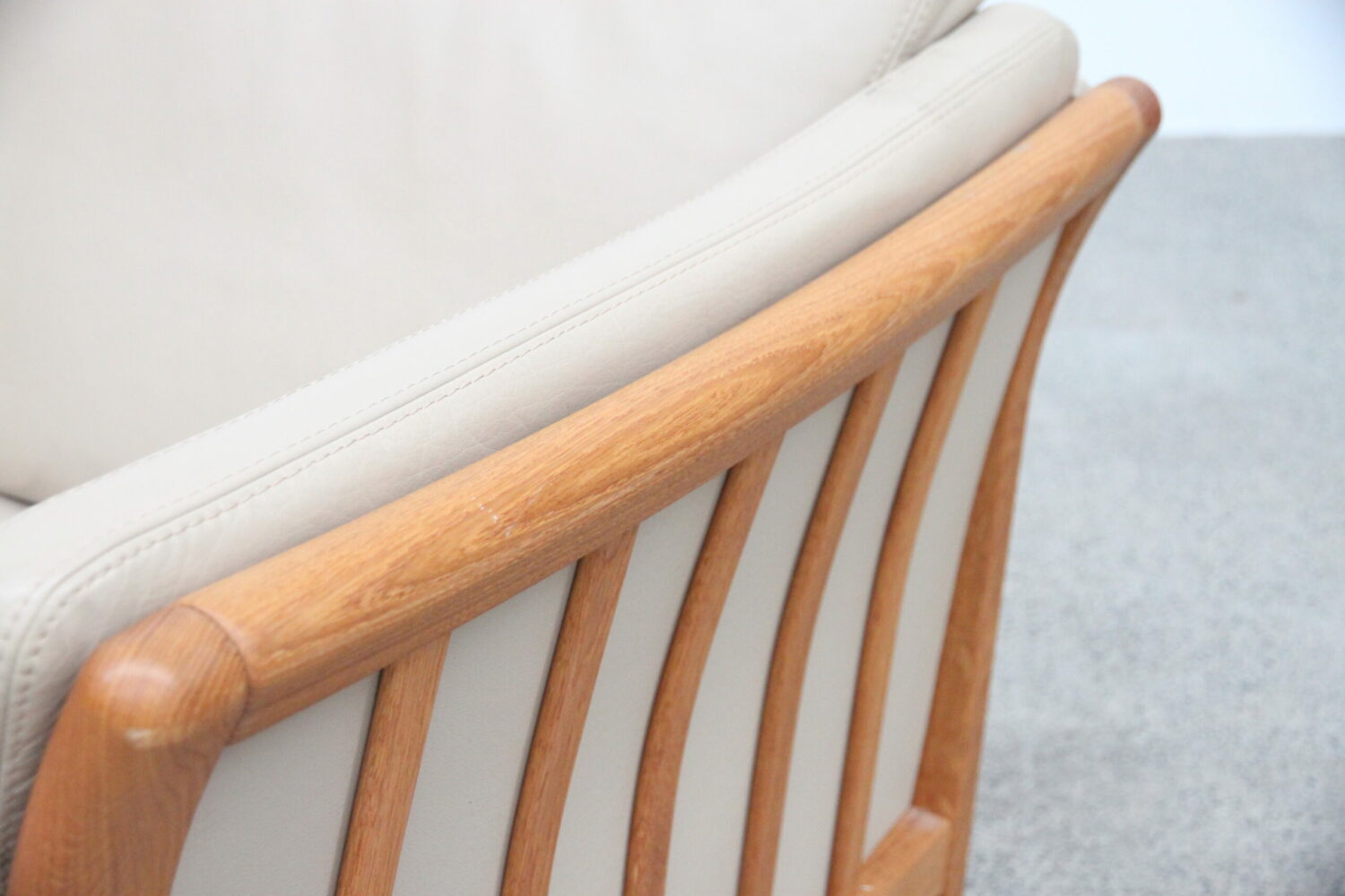 Pair of Leather Sofas by Skalma