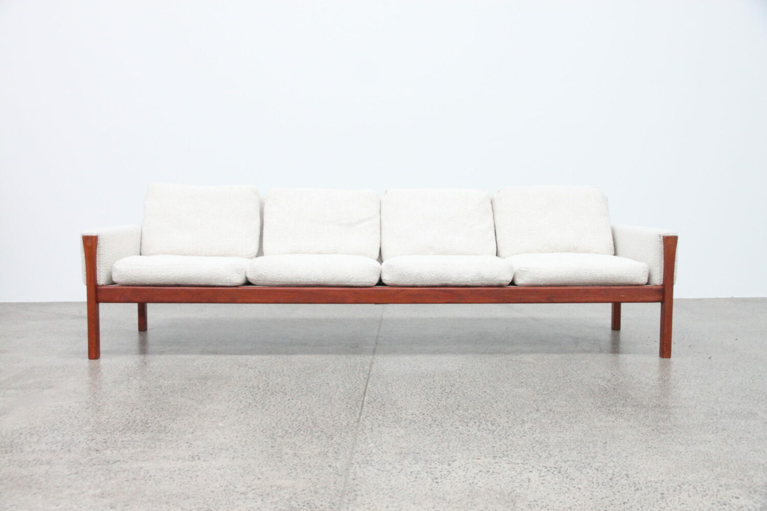 4 Seater Sofa by Hans Wegner in Boucle