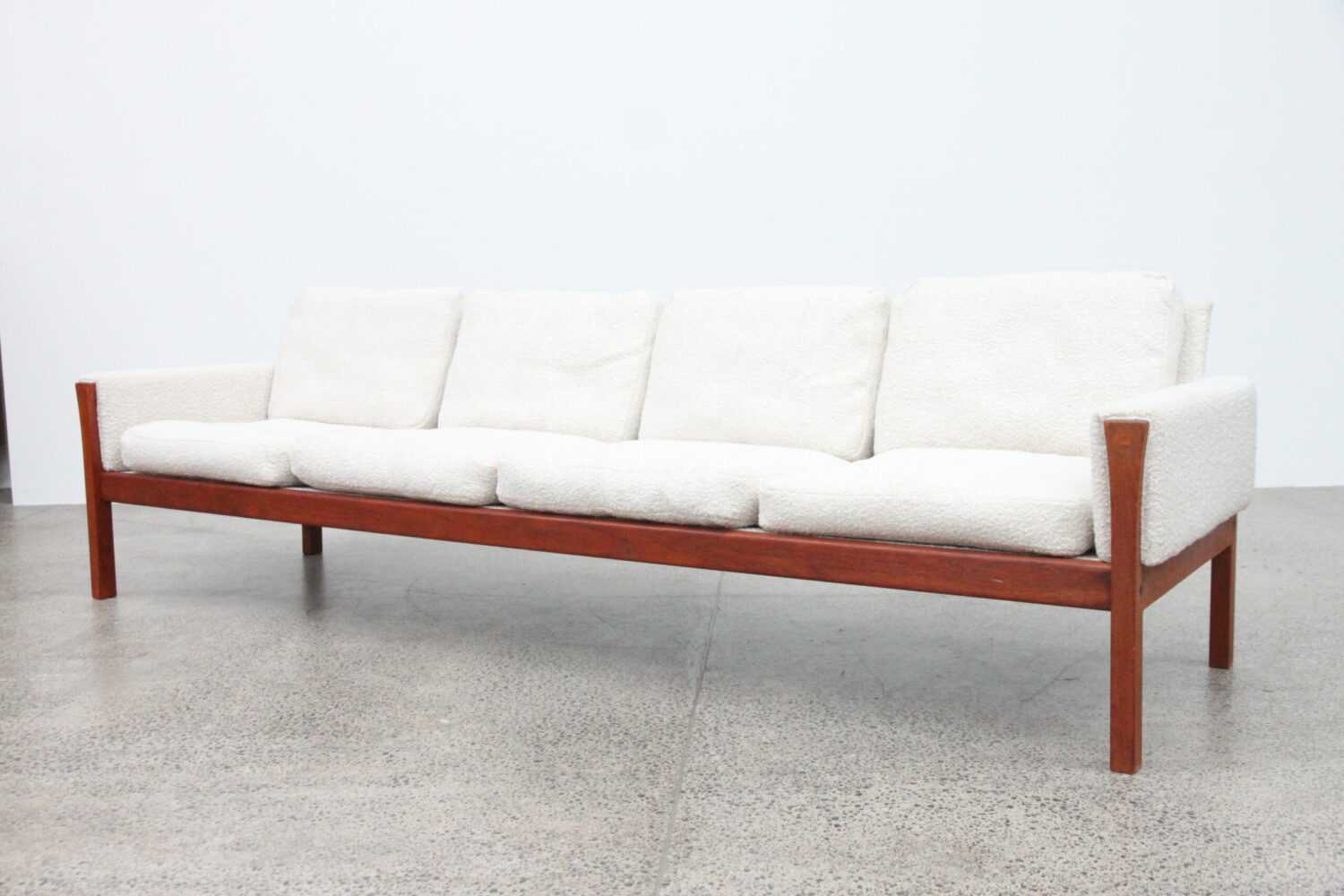 4 Seater Sofa by Hans Wegner in Boucle
