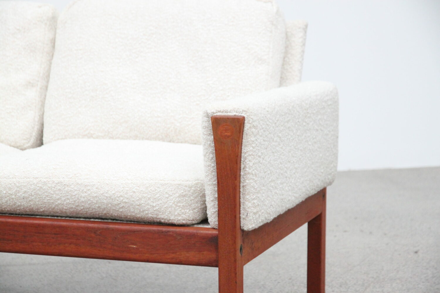 4 Seater Sofa by Hans Wegner in Boucle