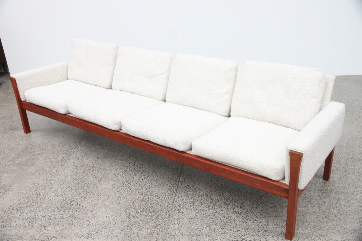 4 Seater Sofa by Hans Wegner in Boucle