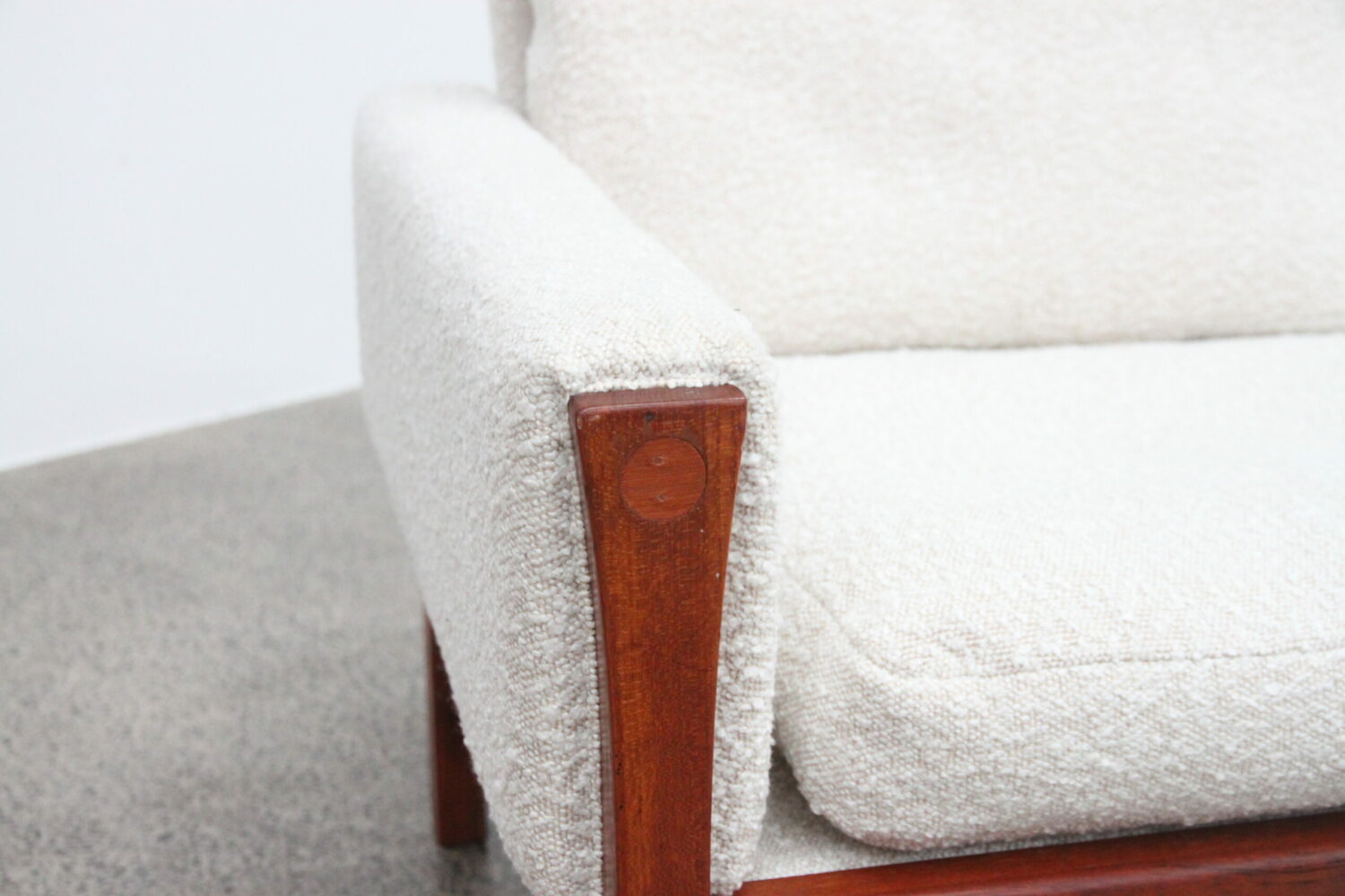 4 Seater Sofa by Hans Wegner in Boucle