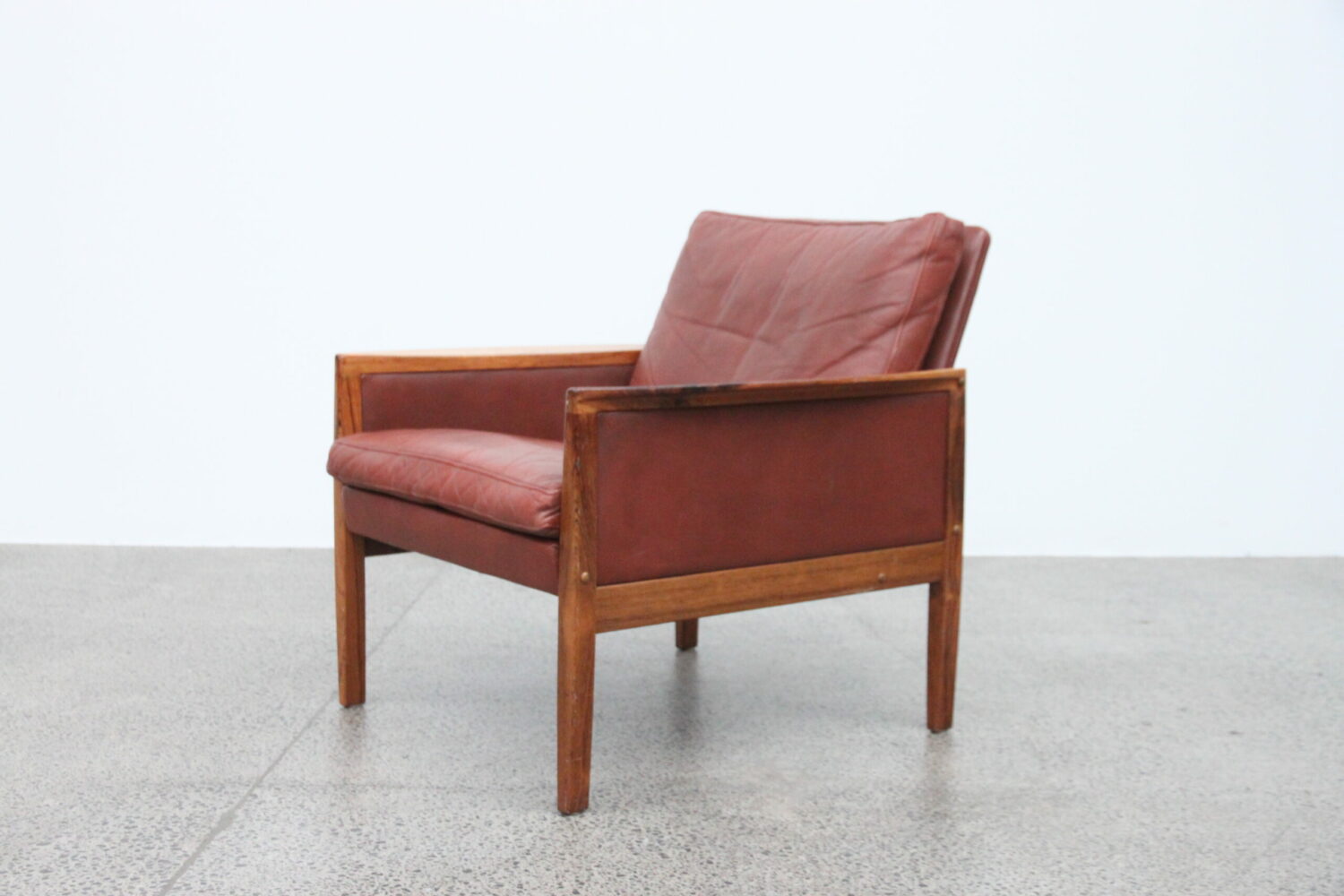 Leather Armchair by Hans Olsen