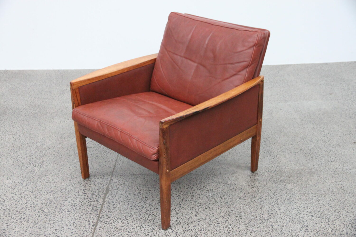 Leather Armchair by Hans Olsen