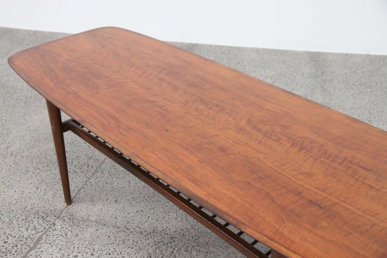 Walnut Coffee Table With Lower Shelf