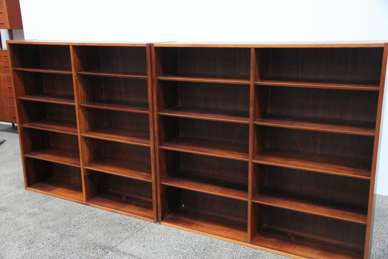 Bookcases x2 by Poul Hundevad