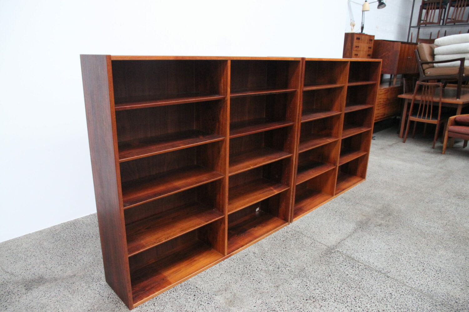 Bookcases x2 by Poul Hundevad
