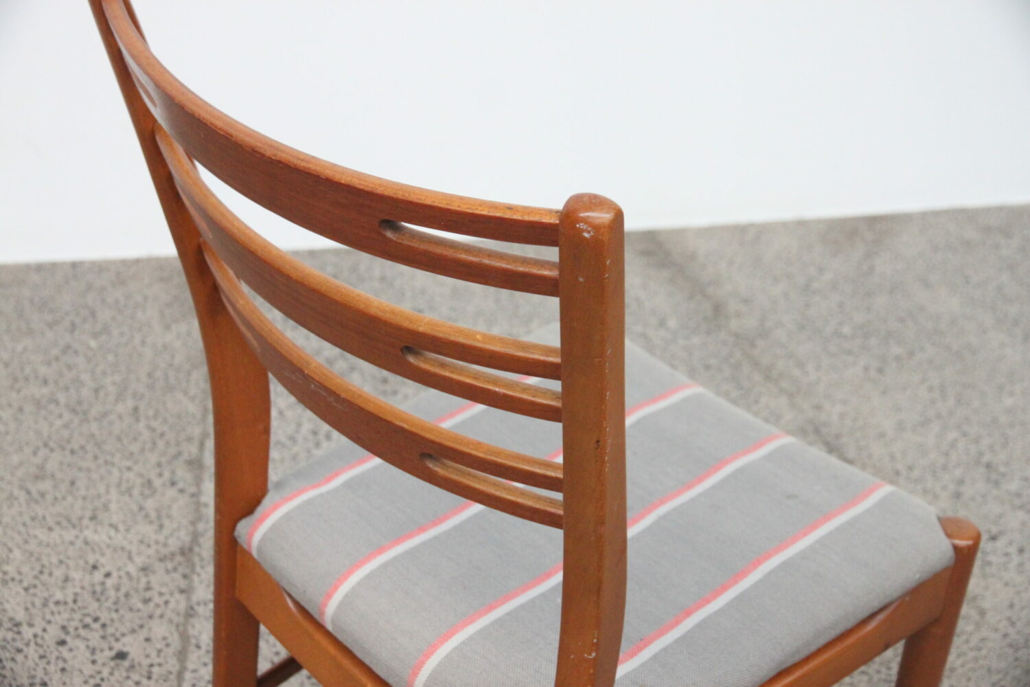 Danish Ladder Back Dining Chairs by Farstrup