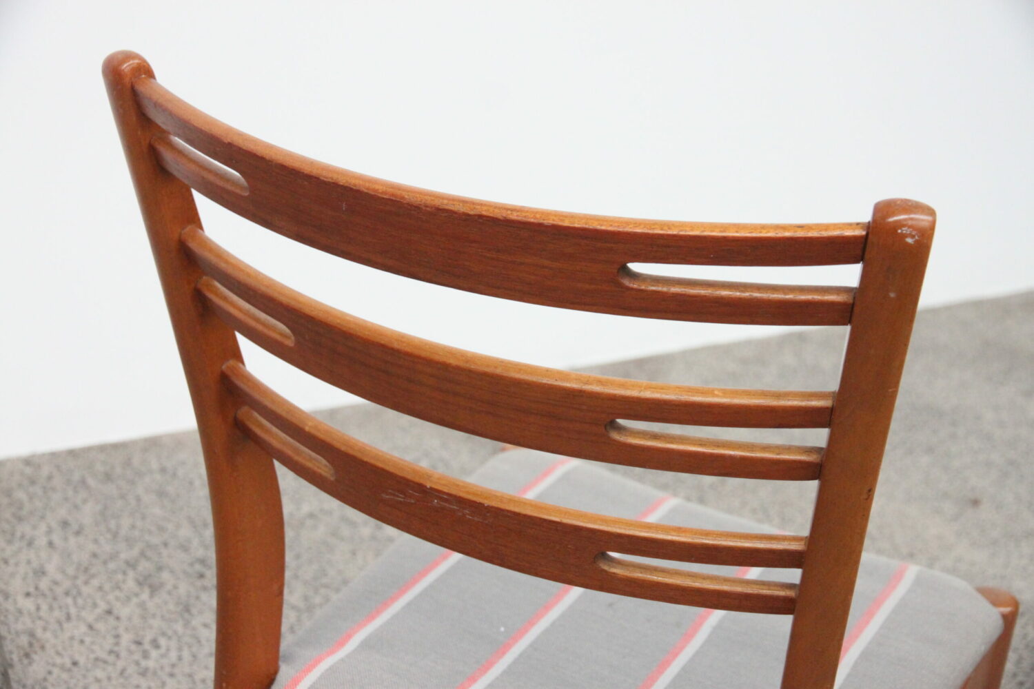 Danish Ladder Back Dining Chairs by Farstrup