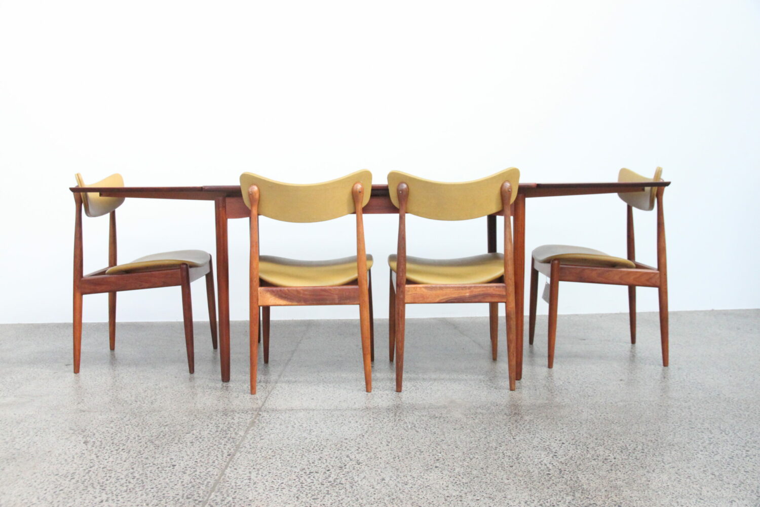 Compact Teak Extendable Dining Table