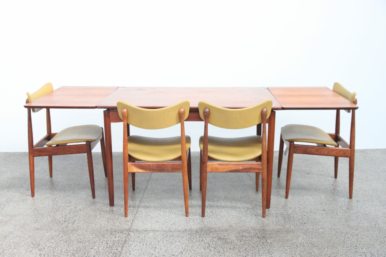Compact Teak Extendable Dining Table