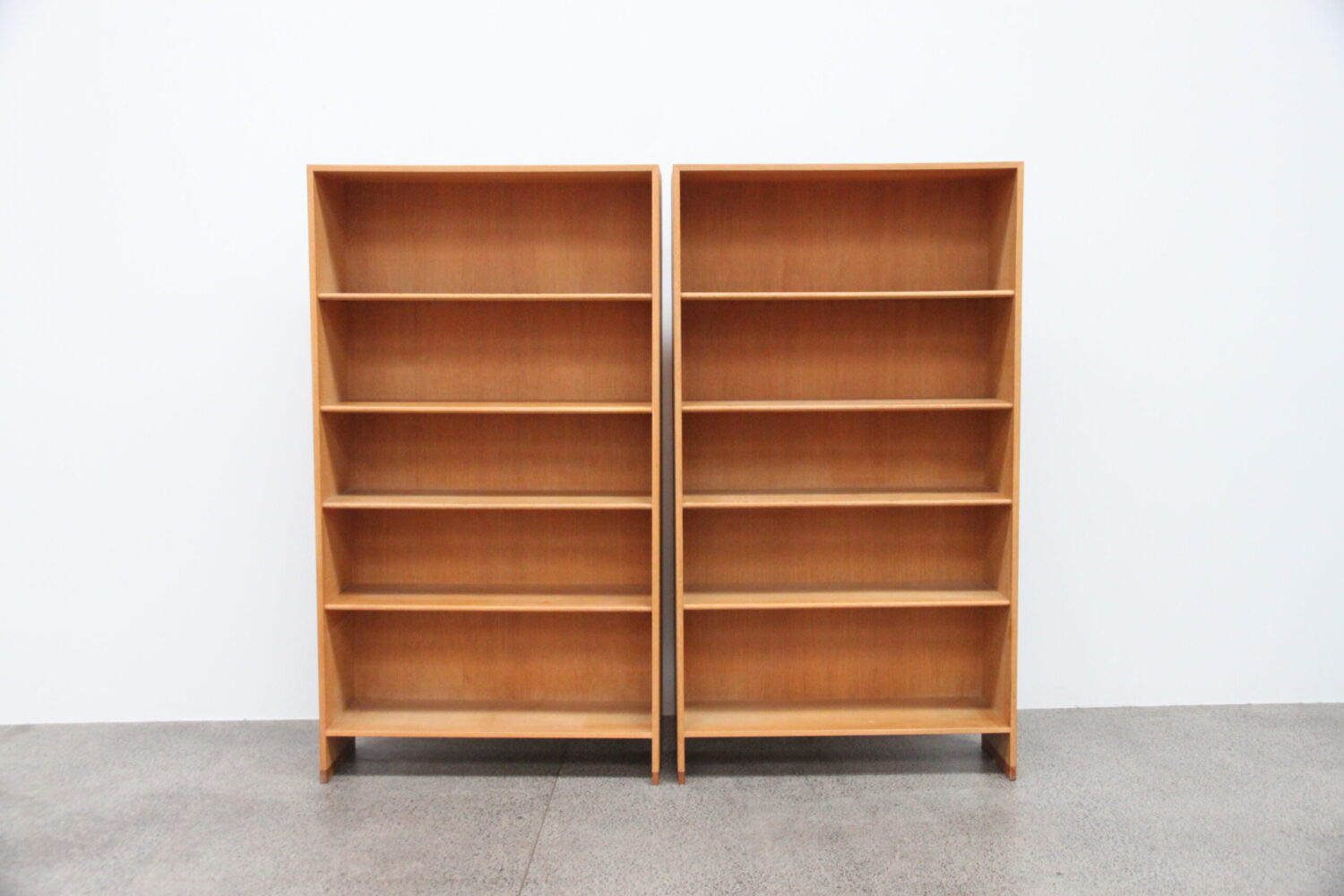 Oak Bookcases by Hans Wegner
