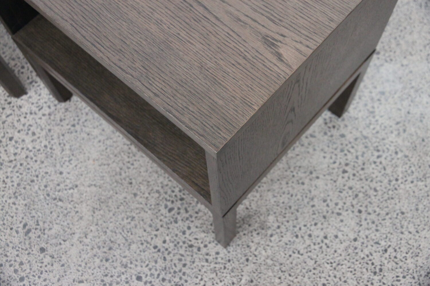 Pair of Bedsides With Large Cubby Hole