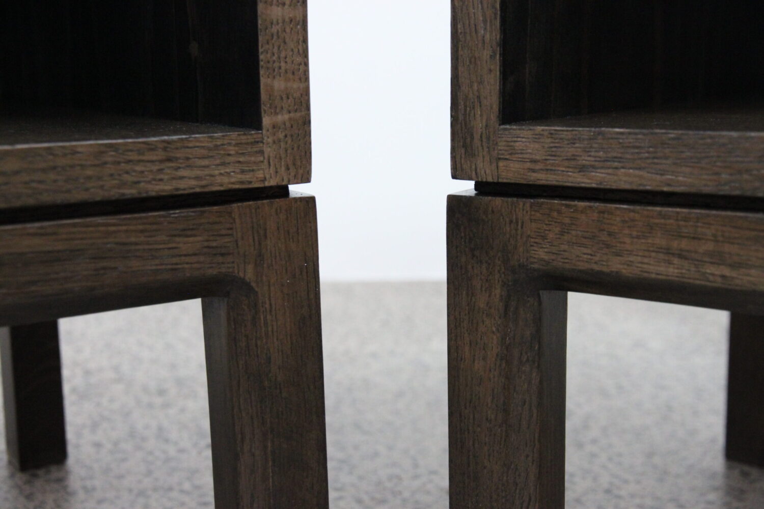 Pair of Bedsides With Large Cubby Hole