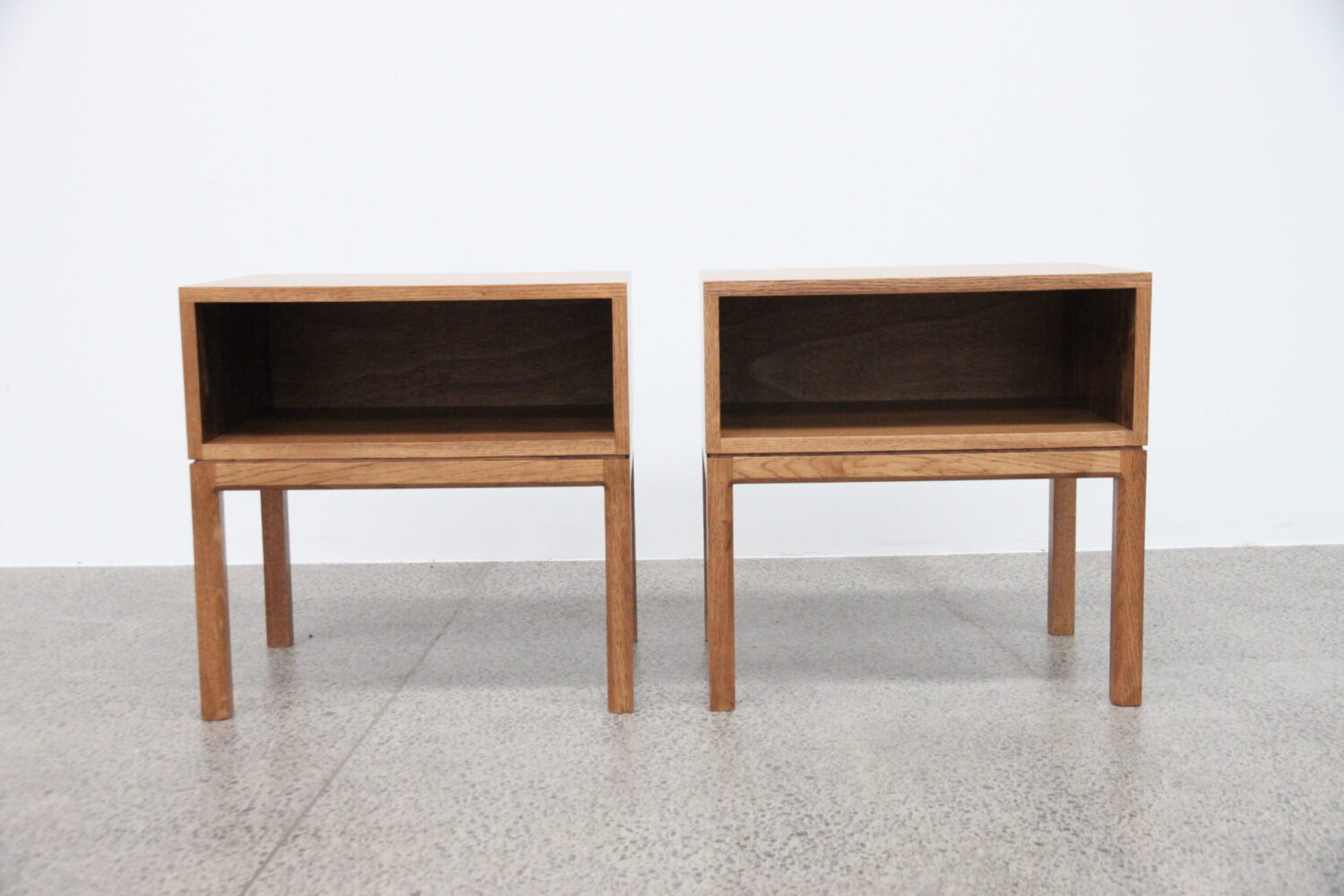 French Oak Bedside Tables