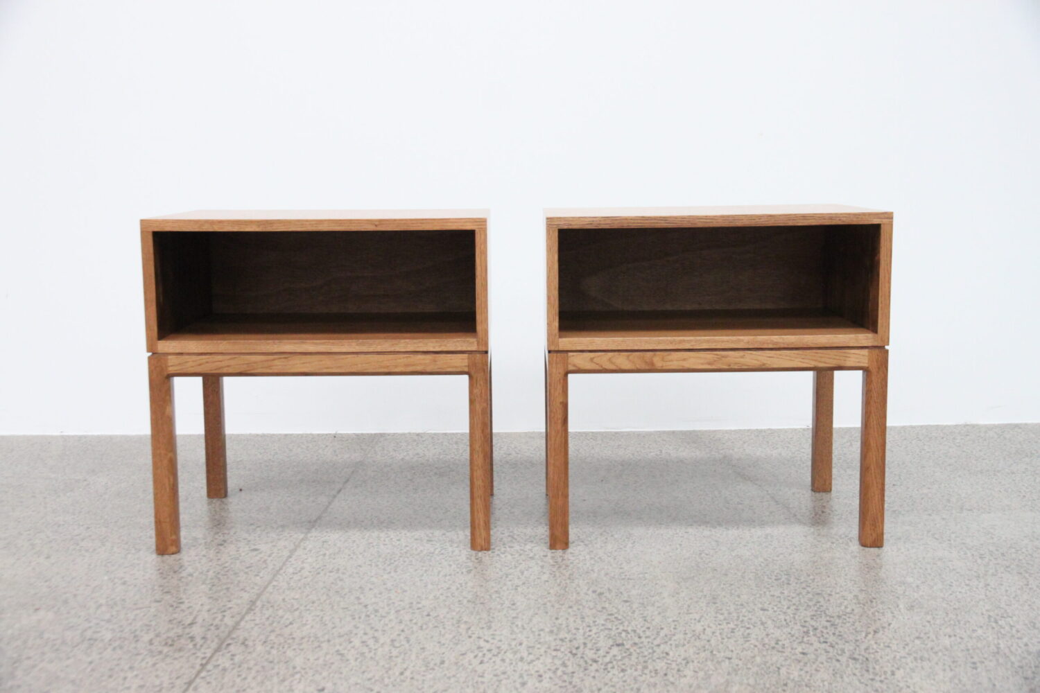 French Oak Bedside Tables