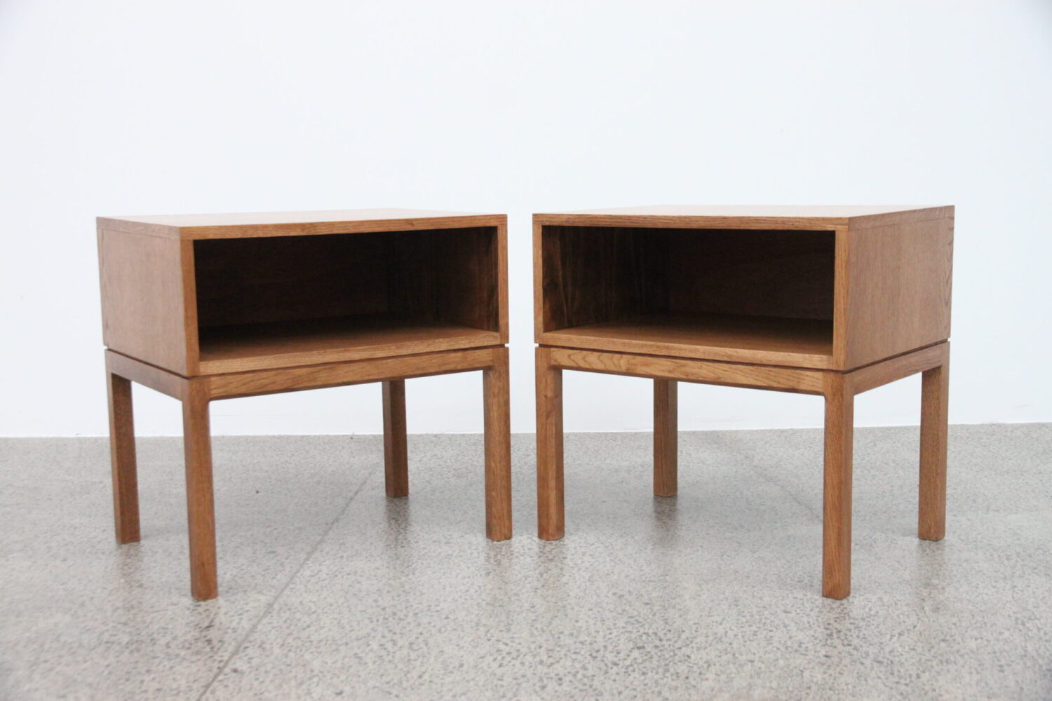 French Oak Bedside Tables