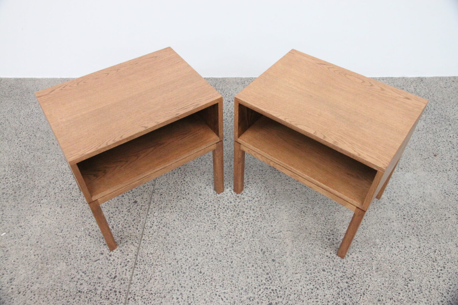 French Oak Bedside Tables