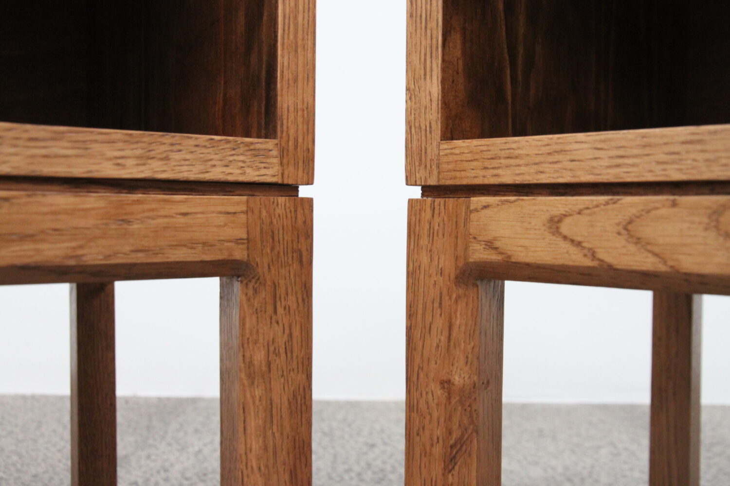 French Oak Bedside Tables