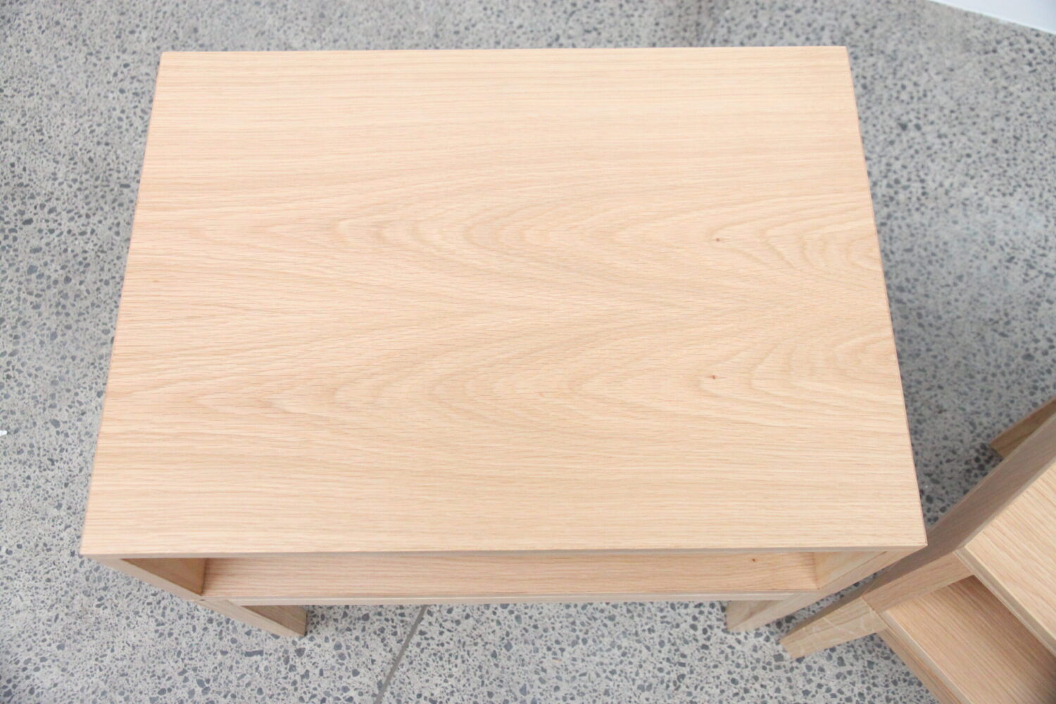 Blond Oak Bedside Tables
