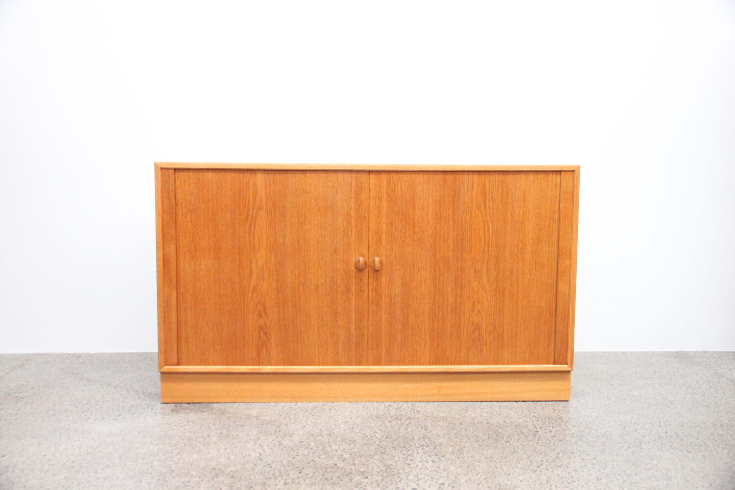 Oak Tambour Door Cupboard by Kai Lyngfeldt Larsen