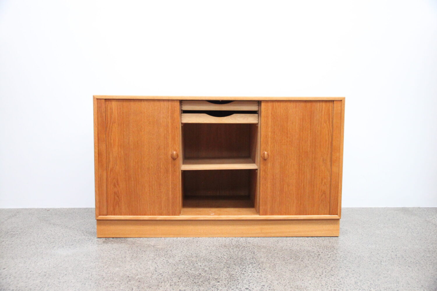 Oak Tambour Door Cupboard by Kai Lyngfeldt Larsen