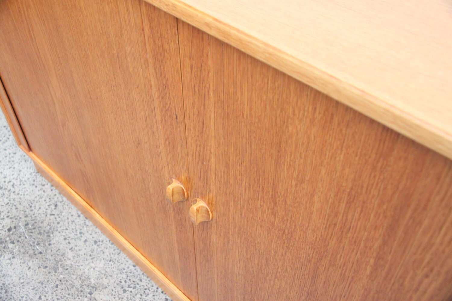 Oak Tambour Door Cupboard by Kai Lyngfeldt Larsen