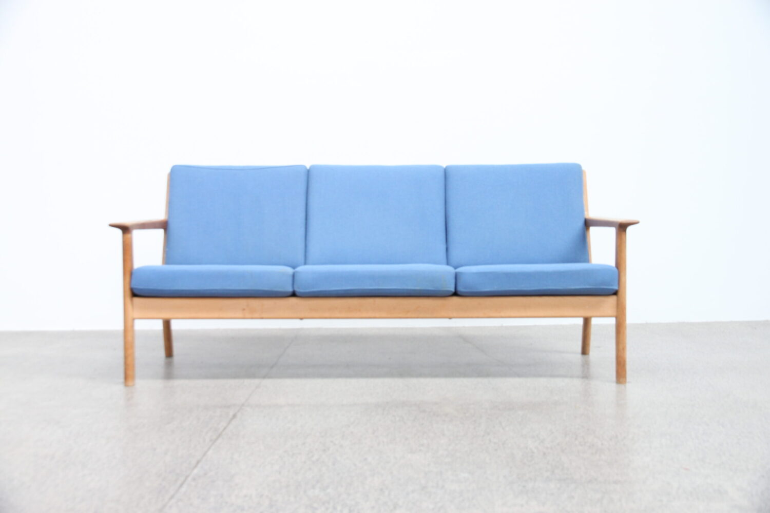 Oak & Wool Sofa by Hans Wegner