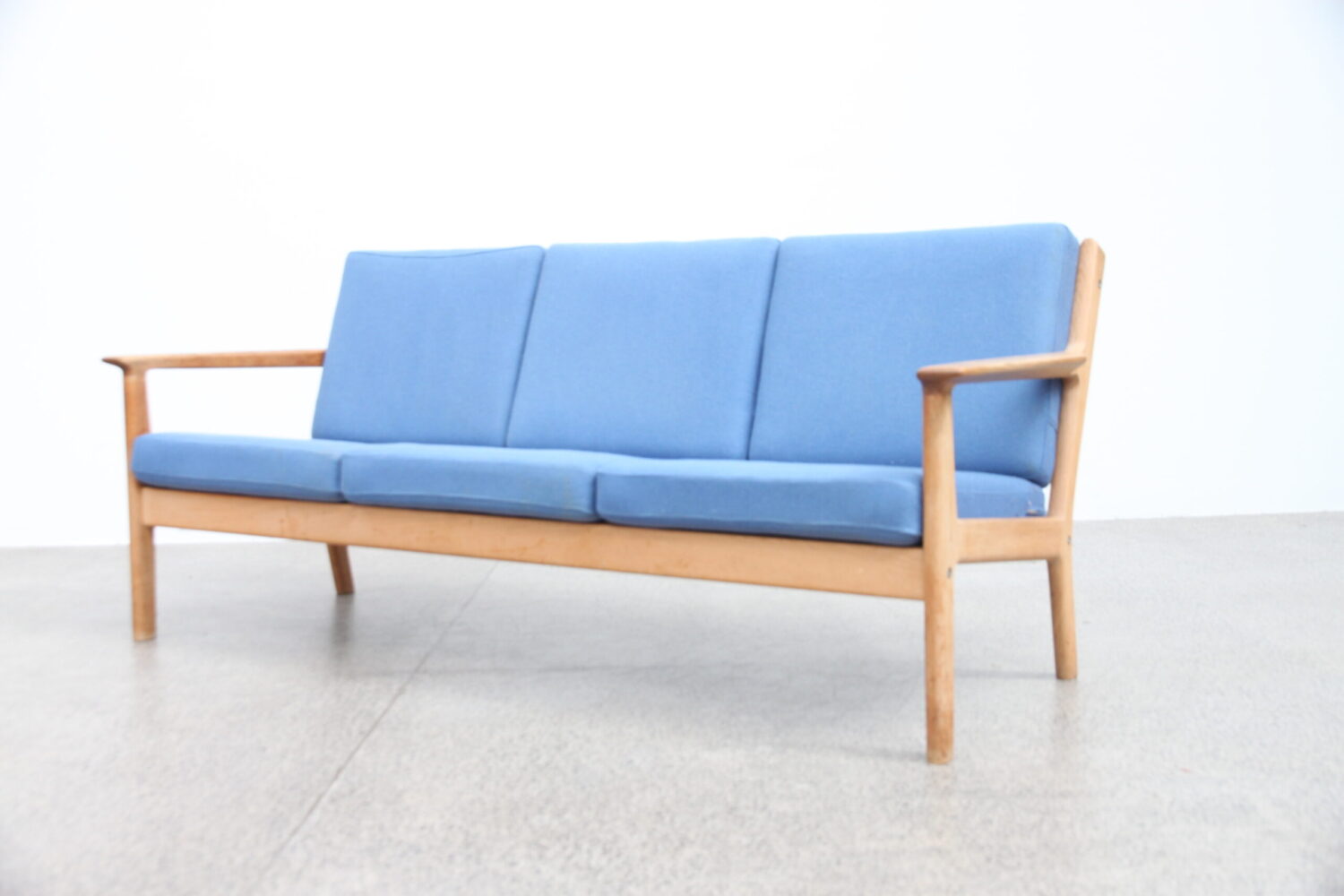 Oak & Wool Sofa by Hans Wegner