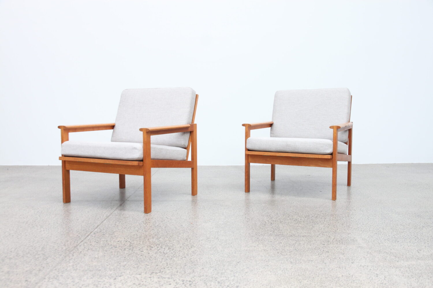 Oak Sofa Set by Illum Wikkelso