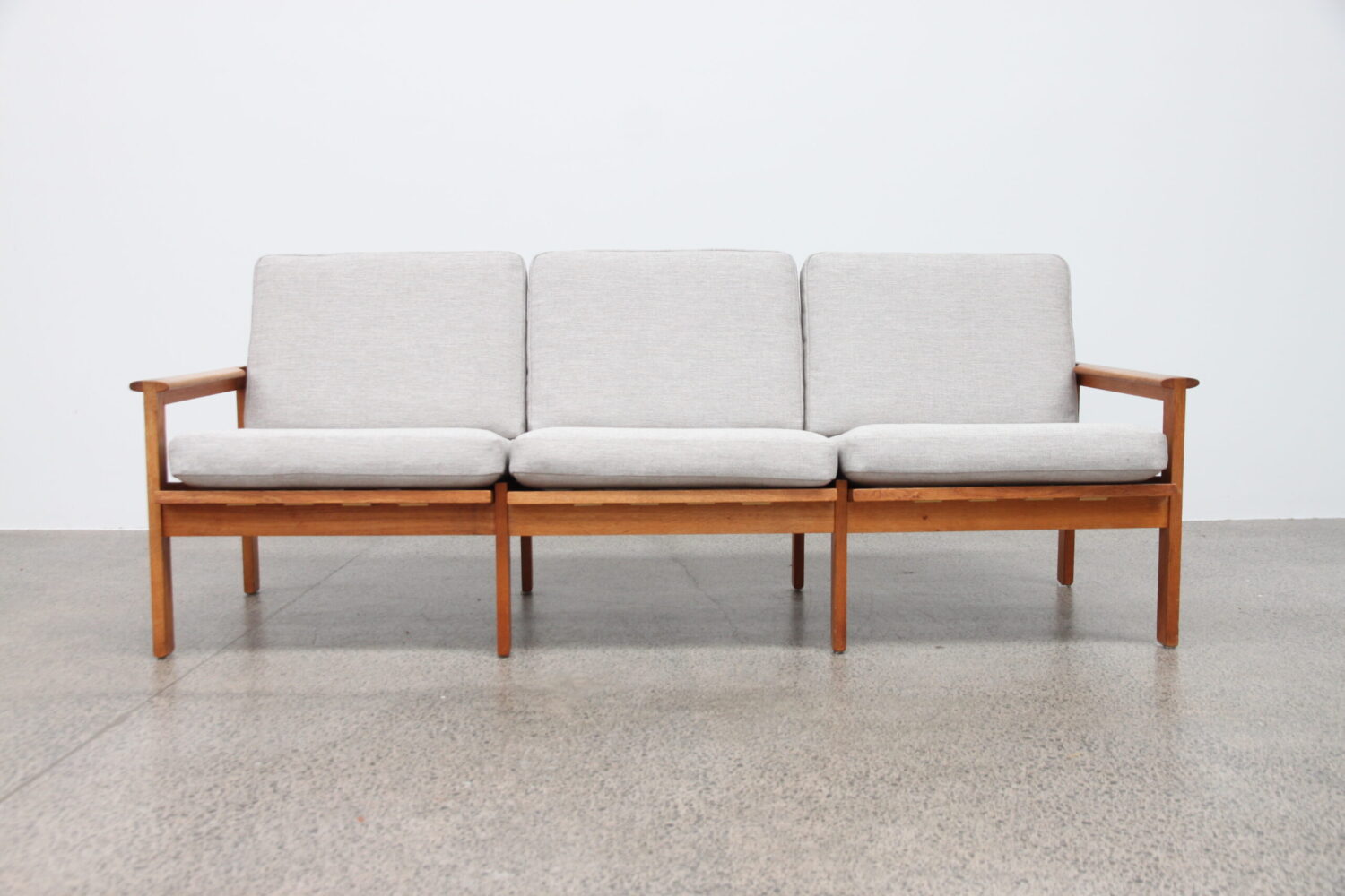 Oak Sofa Set by Illum Wikkelso