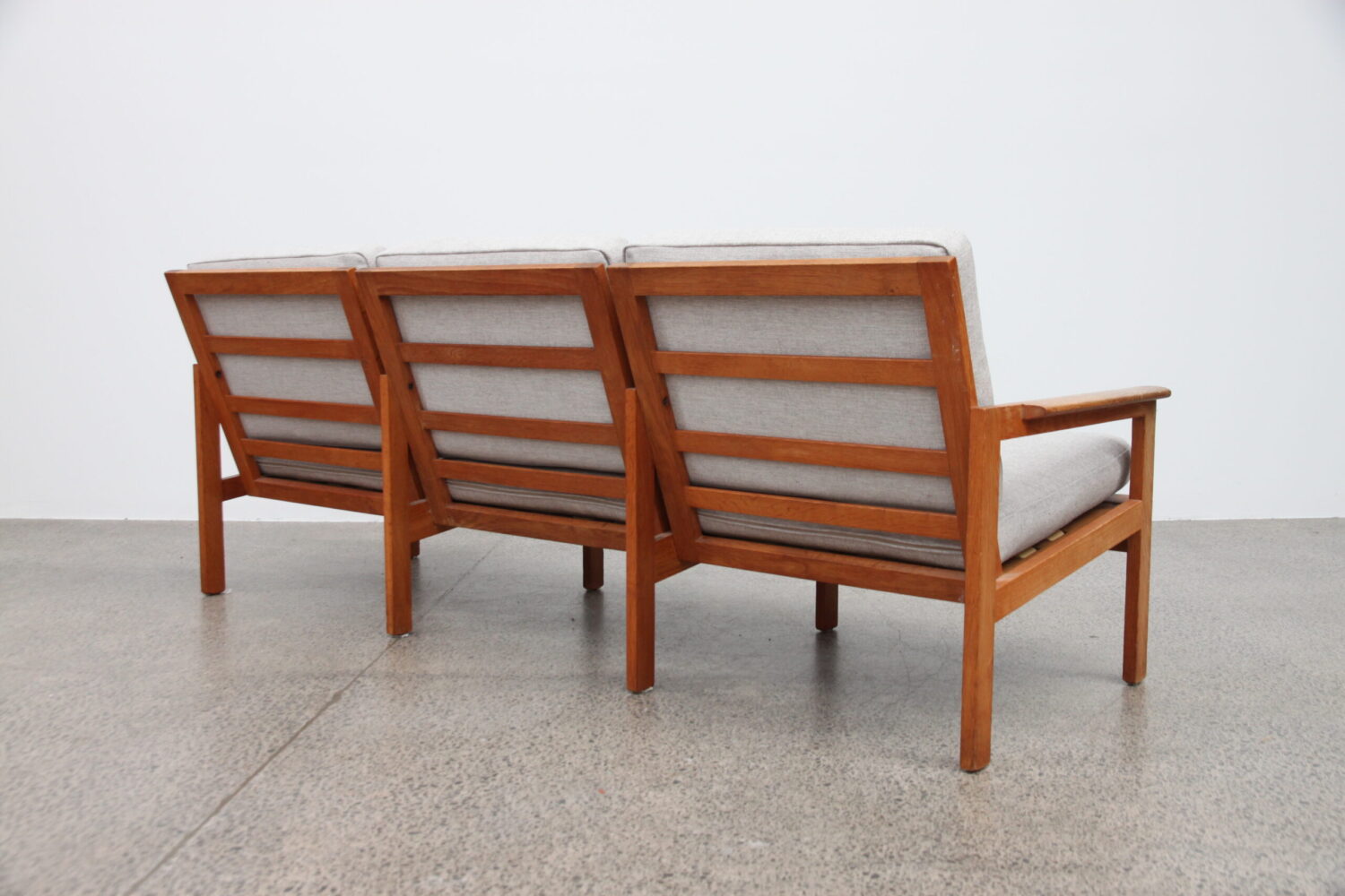 Oak Sofa Set by Illum Wikkelso