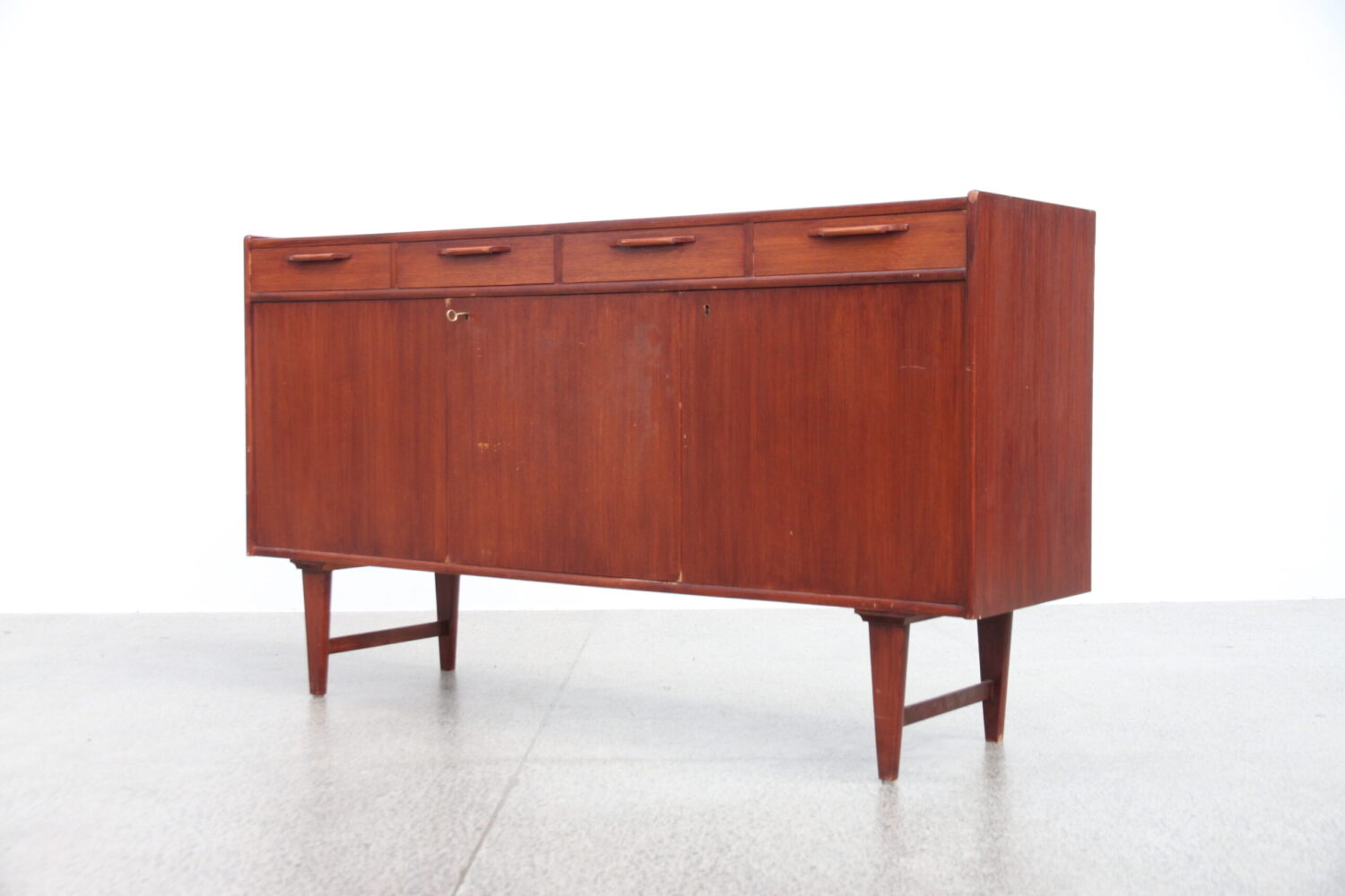 Swedish Sideboard With Lockable Cupboards